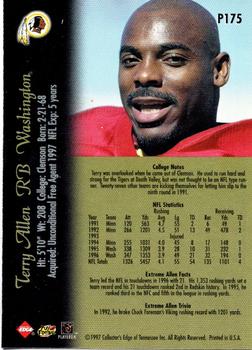 1997 Collector's Edge Extreme - Foil #P175 Terry Allen Back