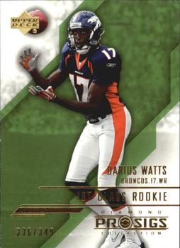 2004 UD Diamond Pro Sigs - Rookie Gold #138 Darius Watts Front