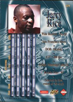 1997 Collector's Edge Masters - Nitro #229 Jerry Rice Back