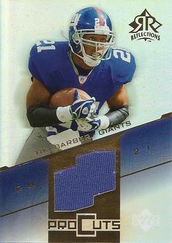 2004 Upper Deck Reflections - Pro Cuts Jerseys Gold #PC-TI Tiki Barber Front