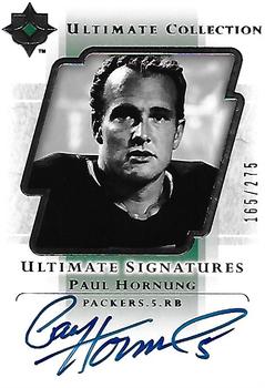 2004 Upper Deck Ultimate Collection - Ultimate Signatures #US-PH Paul Hornung Front