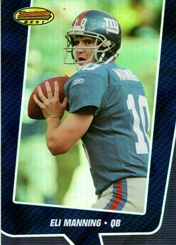 2005 Bowman's Best - Blue #15 Eli Manning Front