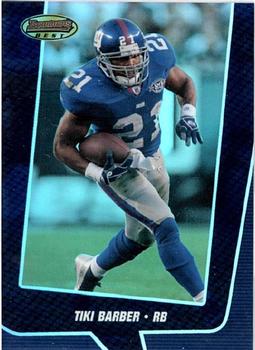 2005 Bowman's Best - Blue #1 Tiki Barber Front