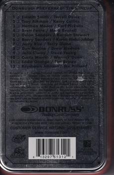1997 Donruss Preferred - Double-Wide Tins #1 Emmitt Smith / Terrell Davis Back