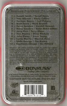 1997 Donruss Preferred - Double-Wide Tins #5 Deion Sanders / Kordell Stewart Back