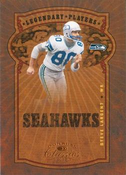 2005 Donruss Classics - Legendary Players Bronze #L-25 Steve Largent Front