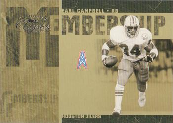 2005 Donruss Classics - Membership Silver #MS-9 Earl Campbell Front