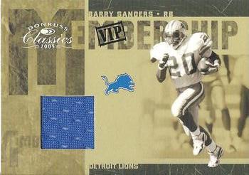 2005 Donruss Classics - Membership VIP Jerseys #MS-1 Barry Sanders Front