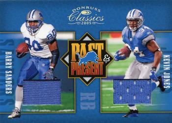 2005 Donruss Classics - Past and Present Jerseys #PP-10 Barry Sanders / Kevin Jones Front