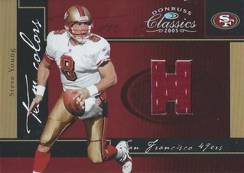 2005 Donruss Classics - Team Colors Jerseys Home #TC-15 Steve Young Front