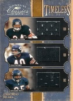 2005 Donruss Classics - Timeless Triples Jerseys #TT-2 Walter Payton / Gale Sayers / Richard Dent Front