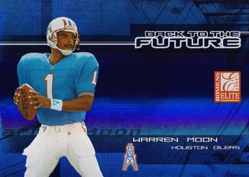 2005 Donruss Elite - Back to the Future Blue #BF-12 Warren Moon / Steve McNair Front