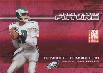 2005 Donruss Elite - Back to the Future Red #BF-1 Randall Cunningham / Donovan McNabb Front