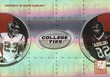 2005 Donruss Elite - College Ties #CT-7 Dunta Robinson / Troy Williamson Front