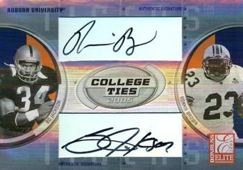 2005 Donruss Elite - College Ties Autographs #CT-4 Bo Jackson / Ronnie Brown Front