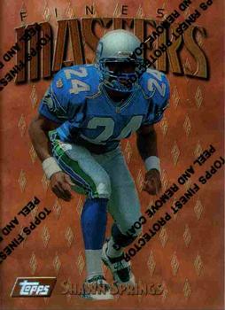 1997 Finest - Refractors #225 Shawn Springs Front