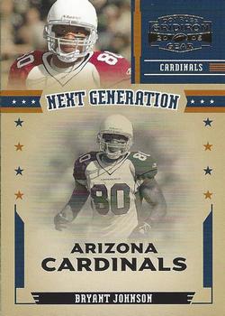 2005 Donruss Gridiron Gear - Next Generation Gold #NG-2 Bryant Johnson Front