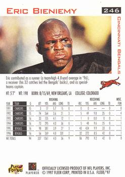 1997 Fleer #246 Eric Bieniemy Back