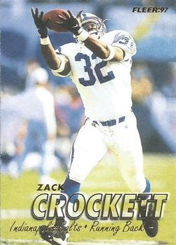 1997 Fleer #340 Zack Crockett Front