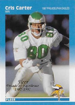 1997 Fleer - Decade of Excellence #2 Cris Carter Front