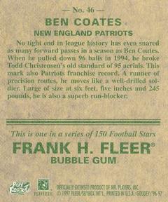 1997 Fleer Goudey #46 Ben Coates Back