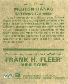 1997 Fleer Goudey #131 Merton Hanks Back