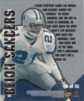 1997 Fleer Goudey - Chuck Bednarik Says #8 Deion Sanders Back