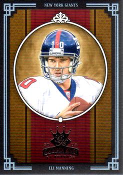 2005 Donruss Throwback Threads - Gridiron Kings Framed Black #GK-13 Eli Manning Front