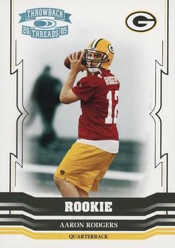 2005 Donruss Throwback Threads - Platinum Holofoil #192 Aaron Rodgers Front