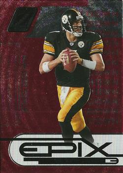 2005 Donruss Zenith - Epix Red 2nd Down #E-2 Ben Roethlisberger Front