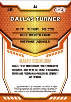 2024 SAGE HIT #44 Dallas Turner Back