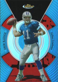 2005 Finest - Blue Refractors #19 Drew Bledsoe Front