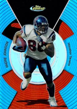 2005 Finest - Blue Refractors #85 Andre Johnson Front