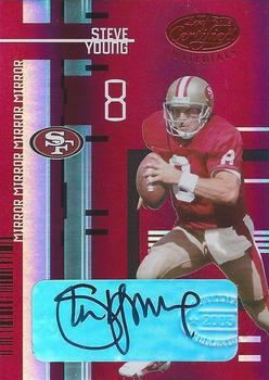2005 Leaf Certified Materials - Mirror Red Signatures #140 Steve Young Front