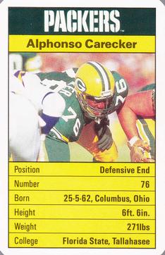1987 Ace Fact Pack Green Bay Packers #NNO Alphonso Carecker Front