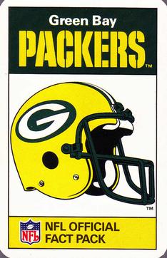 1987 Ace Fact Pack Green Bay Packers #NNO Packers Helmet Front