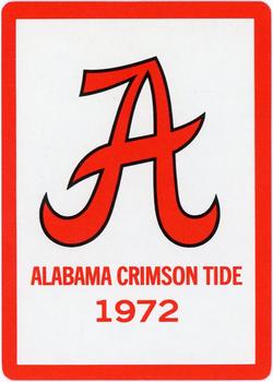 1972 Alabama Crimson Tide Playing Cards (White Backs) #5♥ Buddy Brown Back