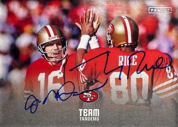 2023 Donruss - Team Tandems Autos #TT-MR Joe Montana / Jerry Rice Front