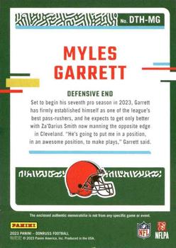 2023 Donruss - Donruss Threads #DTH-MG Myles Garrett Back