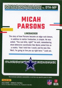 2023 Donruss - Donruss Threads #DTH-MP Micah Parsons Back