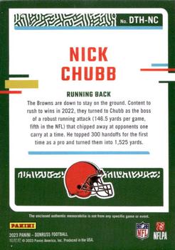 2023 Donruss - Donruss Threads #DTH-NC Nick Chubb Back