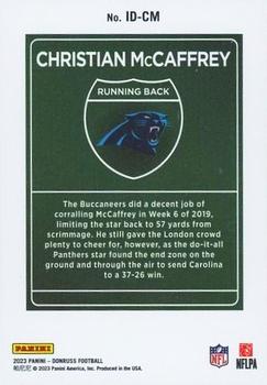 2023 Donruss - International Downtown! #ID-CM Christian McCaffrey Back