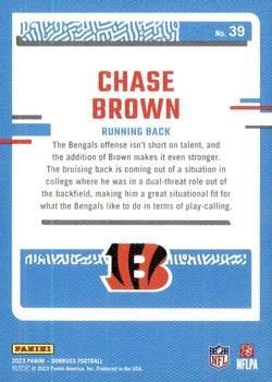 2023 Donruss - Rated Rookie Portrait #39 Chase Brown Back