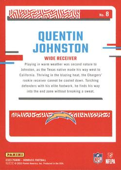 2023 Donruss - The Rookies #8 Quentin Johnston Back