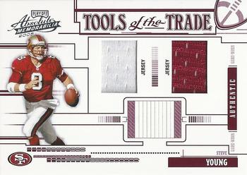 2005 Playoff Absolute Memorabilia - Tools of the Trade Material Double Red #TT-85 Steve Young Front