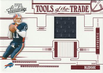 2005 Playoff Absolute Memorabilia - Tools of the Trade Material Red #TT-28 Drew Bledsoe Front