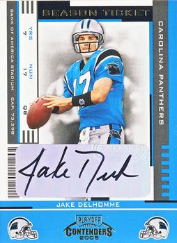 2005 Playoff Contenders - Autographs #15 Jake Delhomme Front