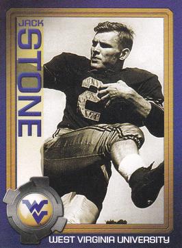 2003 West Virginia Mountaineers Greats Program Cards #NNO Jack Stone Front