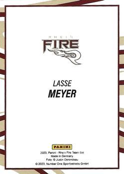 2023 Panini Rhein Fire - Black #NNO Lasse Meyer Back