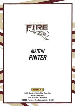 2023 Panini Rhein Fire - Black #NNO Martin Pinter Back